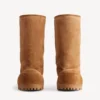 Women’s alaska fur high boot in brown Women’s alaska fur high boot in brown
