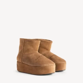 Women’s alaska platform bootie in brown/white