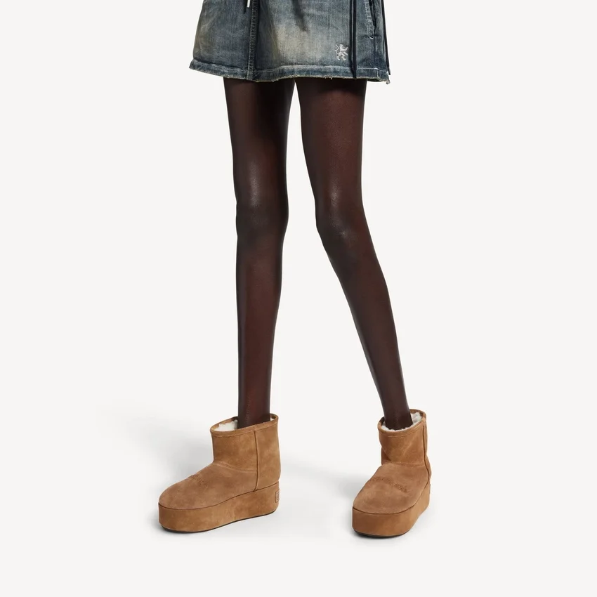 Women’s alaska platform bootie in brown/white Women’s alaska platform bootie in brown/white