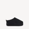 Women’s alaska soft platform mule in black Women’s alaska soft platform mule in black