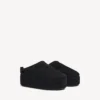 Women’s alaska soft platform mule in black Women’s alaska soft platform mule in black
