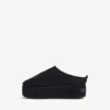 Women’s alaska soft platform mule in black Women’s alaska soft platform mule in black