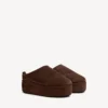 Women’s alaska soft platform mule in light espresso Women’s alaska soft platform mule in light espresso