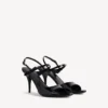 Women’s avenue bow sandal in black/silver