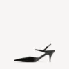Women’s avenue bow slingback in black/silver Women’s avenue bow slingback in black/silver