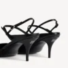 Women’s avenue bow slingback in black/silver Women’s avenue bow slingback in black/silver