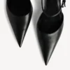 Women’s avenue bow slingback in black/silver Women’s avenue bow slingback in black/silver