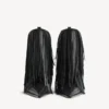 Women’s avenue fringe bootie in black Women’s avenue fringe bootie in black