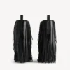 Women’s avenue fringe bootie in black Women’s avenue fringe bootie in black