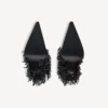 Women’s avenue fringe bootie in black Women’s avenue fringe bootie in black