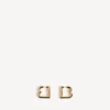 Women’s b earrings in shiny gold