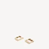 Women’s b earrings in shiny gold
