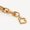 Women’s b link bracelet in shiny gold Women’s b link bracelet in shiny gold