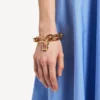 Women’s b link bracelet in shiny gold Women’s b link bracelet in shiny gold