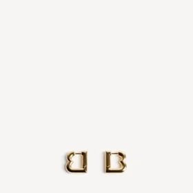 Women’s b xs earrings in shiny gold Women’s b xs earrings in shiny gold