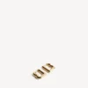 Women’s b xs earrings in shiny gold