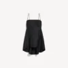Women’s babydoll strap dress in black Women’s babydoll strap dress in black