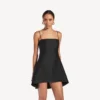 Women’s babydoll strap dress in black Women’s babydoll strap dress in black