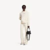 Women’s balenciaga back medium fit hoodie in cream Women’s balenciaga back medium fit hoodie in cream