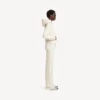 Women’s balenciaga back medium fit hoodie in cream Women’s balenciaga back medium fit hoodie in cream