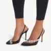 Women’s balenciaga | manolo blahnik slingback in black