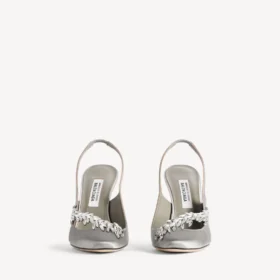 Women’s balenciaga | manolo blahnik slingback in grey plume