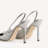 Women’s balenciaga | manolo blahnik slingback in grey plume