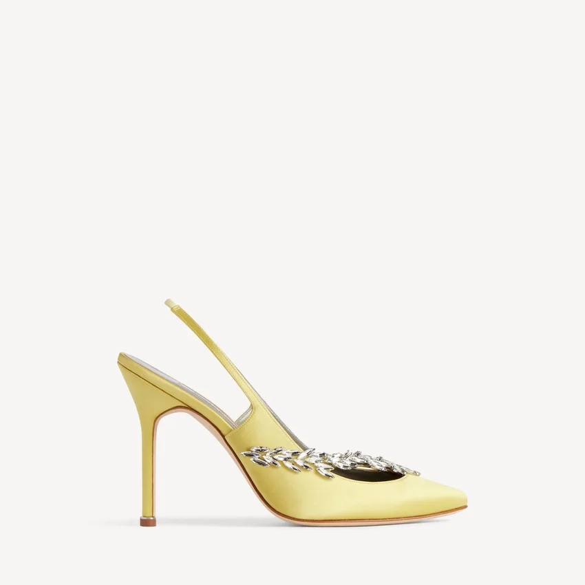 Women’s balenciaga | manolo blahnik slingback in lime Women’s balenciaga | manolo blahnik slingback in lime