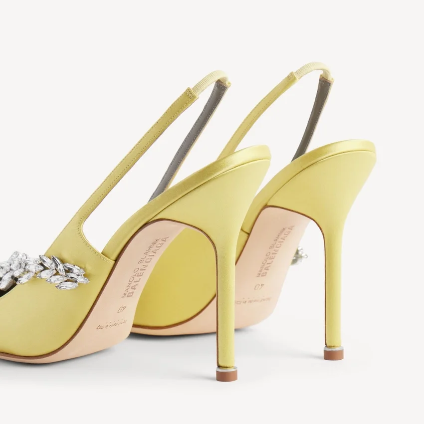 Women’s balenciaga | manolo blahnik slingback in lime Women’s balenciaga | manolo blahnik slingback in lime