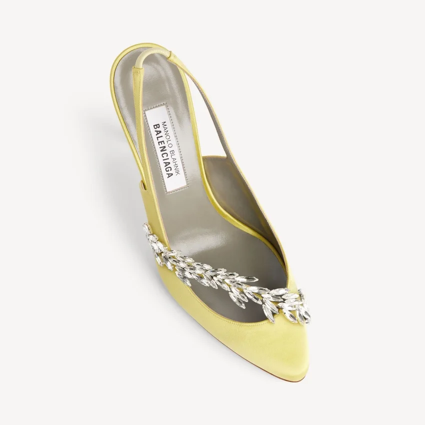 Women’s balenciaga | manolo blahnik slingback in lime Women’s balenciaga | manolo blahnik slingback in lime