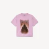 Women’s balenciaga sacra cœur medium fit t-shirt  in old pink