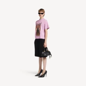 Women’s balenciaga sacra cœur medium fit t-shirt  in old pink