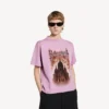 Women’s balenciaga sacra cœur medium fit t-shirt  in old pink