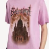 Women’s balenciaga sacra cœur medium fit t-shirt  in old pink