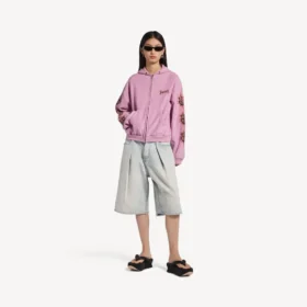 Women’s balenciaga sacra cœur medium fit zip-up hoodie  in old pink