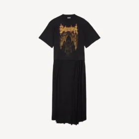 Women’s balenciaga sacra cœur train t-shirt in black