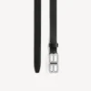 Women’s bb hourglass thin belt in black