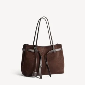 Women’s bel air tote bag large in light espresso