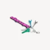 Women’s biker balenciaga charm/keychain in pink/black