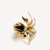 Women’s bloom cuff in shiny gold
