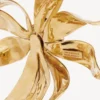 Women’s bloom cuff in shiny gold