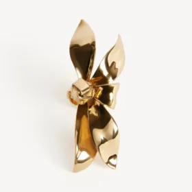 Women’s bloom pinky ring in shiny gold Women’s bloom pinky ring in shiny gold