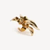 Women’s bloom pinky ring in shiny gold