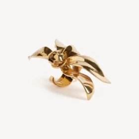 Women’s bloom pinky ring in shiny gold Women’s bloom pinky ring in shiny gold