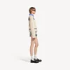 Women’s boatneck sweater in navy/white