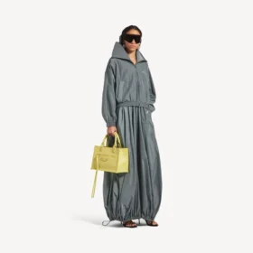 Women’s bodies high collar tracksuit jacket in elephant grey