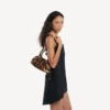Women’s bolero bowling bag mini in beige/moka Women’s bolero bowling bag mini in beige/moka