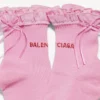 Women’s bow socks in pink/red