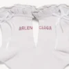 Women’s bow socks in white/pink
