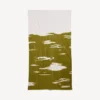 Women’s brush scratch beach towel in khaki